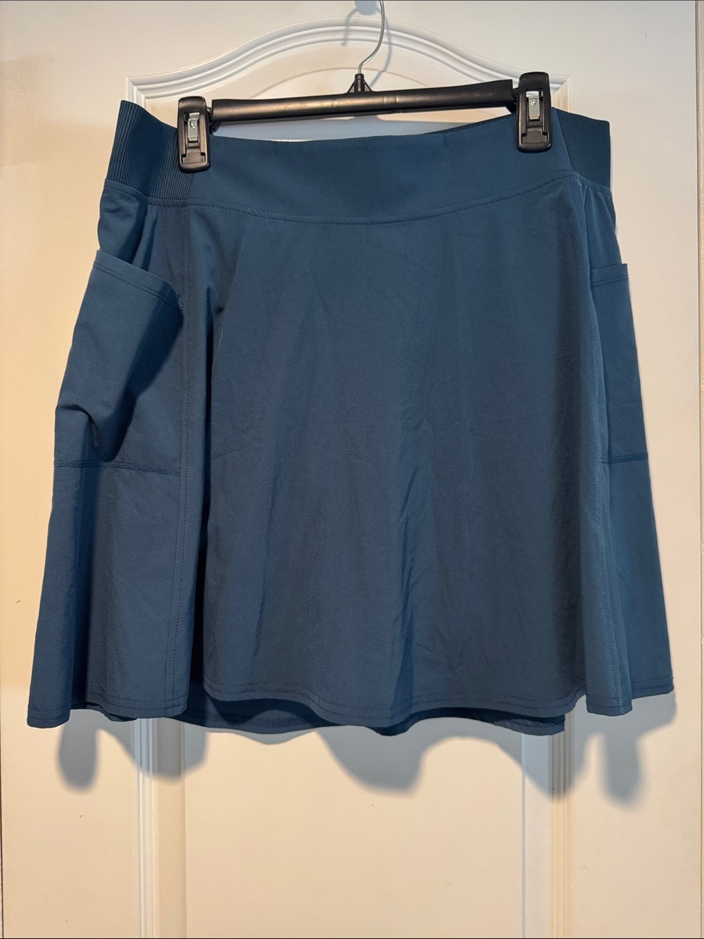 32 Degrees Teal Blue A-Line Athletic Skirt with Side Pockets